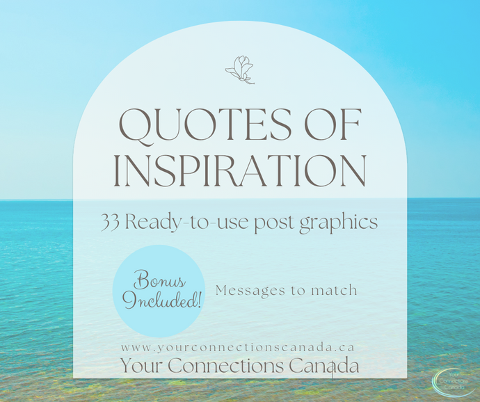 Inspirational Quotes Pkg - Fill your month with our Ready-to-use Facebook Graphics